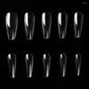 FALSE NAILS KADS 500st naglar Tips Inget veck Full Cover Stiletto Coffin Fake Long Square Trapezoid Supplies for Professionals