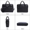 Misportés Sac pour hommes Véritable Men de cuir pour les sacs de documents pour ordinateur portable Bureau / Computer Totes