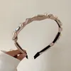 High-grade Pearl Weave Wave Headband Fashion Hair Accessories For Women Trendy Party Hairband Hair Band Girl Headwear New