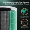 Hava temizleyicileri akıllı temizleyici negatif iyonlar jeneratör kokusu eliminator Araba odası mutfağı için zararlı duman gazı çıkarıcı hepa filtresi 231118