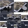 Party Favor Metal Sports Soccer Football Mens Nieuwheid Trinket Keychain Keyrings Alloy Key Chain Car Ring Grappige geschenken ZA5862 Drop Del Dh86Q