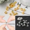 DIY Aksesuarları 5-10 PCS/Lot Metal Altın Gümüş Renk Deluxe Kelebek Toka Kilit Pim Kapakları Toka Güvenlik Bekletme Pin Takı Bulguları Takı Yapma Jewelry Bulgular