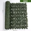 Decorative Flowers Privacy Fence Wall Screen 19.6x118in Artificial Ivy Joint Prevent Leaves Falling Off Faux Hedge Panels
