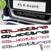 ABS Car Exterior Front Grille Emblem for Audi Quattro A3 A4 A5 A6 A6L A7 A8 Q3 Q5 Q7 S3 S4 S5 RS3 RS4 RS6 Badge Accessories