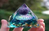 Decorazioni per la casa Artigianato d'arte Generatore di energia Piramide di orgone Ametista Peridoto Guarigione Cristallo naturale Generatore di chakra Reiki Orgonite Pyr8261193