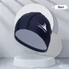 Swimming caps New Adult PU Swimming Cap Waterproof High Elastic Swimming Cap Unisex Breathable Swimming Diving Accessories P230418