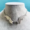 Anhänger Halskette Goth Vampire Vintage Fledermaus Wings Pendant Choker Halskette Weihnachten Hexengeschenk für Frauen Beste Freunde Neue Modeschmuck Z0417