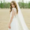 Bridal Veils Long Tulle Wedding One Layer With Comb White Ivory Veil For Bride Accessories