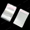 100 pièces sac Transparent petit Sachet pour Imitation bijoux accessoires stockage cadeau affichage emballage entreprise organisateur fournitures bijoux accessoires bijoux