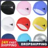 Simkåpor Simning Hat Nylon Flexibel Swimming Cap Waterproof High Elastic Swimming Cap Good Elasticity Professional Pu Cap Unique P230418