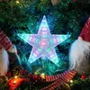 Dekoracje świąteczne Tree Topper Star Multicolour Flashing 31 LED Treetop Ornament Home Dekoracja domu 231117