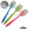 Outils de gâteau Crème Ustensiles de cuisson intégrés Outil de gâteau Haute température Sile Grattoir Tête translucide Spata Cuisson Drop Livraison Maison Jardin K Dhmyc