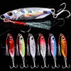 7st Metal Cast Jig Spoon 10/15/20/25/30/40G Gjutning Jigging Fish Sea Bass Fiske Lure Artificial Bait Tackle Fishing Fishing Lures Fishing Spoons Metal Lure Lure