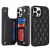 Kaartsleufhouder Lederen portemonnee kisten voor iPhone 14 13 12 11 Pro Max Mini XR XS X 8 7 Plus Samsung S21 S22 S23 Plus S23 Ultra A13 A14 A53 A54 5G Soft TPU Case Cover