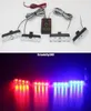 4x4LED DC 12Vストロボ警告灯警察ライトカートラックライトフラッシングファイヤーライト救急車ホワイトイエローレッドブルー75362159846810