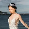 Bijoux de cheveux de mariage couronnes de mariée élégantes et diadèmes bandeau couronne de cristal fête femme accessoires de mode 231118