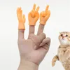 Necken Katze Spielzeug Silikon Lustige Mini Winzige Hände Katzen Requisiten Kreative Finger Zappeln Kleine Hand Tease Haustiere Spiel Spielzeug T9I002495