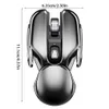 Mouse PX2 Metal 2 4G Ricaricabile Wireless Mute Mouse 1600 DPI 6 Pulsanti per PC Laptop Computer Gaming Office Home Impermeabile 231117