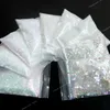 Glitter per unghie bianchi iridescenti Colore AB Paillettes a sirena lucente Specchio Fette irregolari Fiocchi 3D Paillettes Decorazioni per nail art Nail art Glitter per unghie Strumenti per nail art