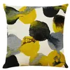 Pillow Plant Yellow Watercolor Flowers Cover Throw For Car Seat Chair Sofa Bedroom Home Decorative