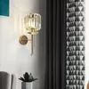 Настенные лампы роскошные хрустальные тенистые светильники освещение гостиная