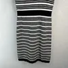 Vestidos de passarela, vestidos femininos, malhas, camisas com estampa de letras, meninas, regata Milan, linha A, bodycon, sem mangas, listrado, pulôver, colete, camiseta GMBM