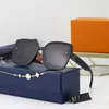 Modedesigner Lou Vut Luxury Solglasögon 2021 Nya polariserade solglasögon Kvinnor Frameless Live Flat Driving Glasses rakt