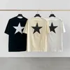 Heren t-shirts Classic Summer Mens T-shirt Hip Hop Loose Oversize Tee Five Pointed Star Print High Street Fashionmerk Korte mouw 230418