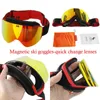 Ski Goggles Double Layer Magnetic Polarization Lens Anti Mist UV400 231117
