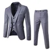 Costumes pour hommes Blazers costume pour hommes mince 3 pièces costume affaires fête de mariage veste gilet pantalons et costumes pour hommes hommes à motifs costume vêtements hommes 231118