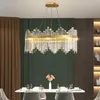 Modern Luxury Chandelier Round Shiny Dimmable Chandelier Suitable for Living Room Bedroom Dining Room Crystal Lighting Fixtures