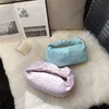 venetassbottegass Дизайнерские сумки Jodie Завязанная сумка из воловьей кожи Женская сумка Фиолетовая летняя плиссированная сумка Cloud cy