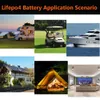 Batterie LiFePO4 24V 100ah, 12V, 100ah, sans chargeur, pour camping-car solaire, remplacement de l'alimentation de secours, maison, chariot de Golf, bateau, solaire