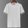 Hommes t-shirts hommes vêtements 2023 à manches courtes tricot T-Shirt Slim Streetwear chemise Tee Homme Social Club tenues T-shirt