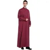 Etnik Giyim Orta Doğu İslam Abaya Adam Kaftan Müslüman Elbise Erkek Kaftan Kaftan Hombre Ropa Arabe Abayat Moda Erkek