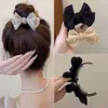 Ball Horsetail Hairpin Back Head Bow Tie Grab Premium Stor toppklipp Huvudbonformflicka