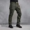 Herrenhose Militärische Taktische Wasserdichte Cargo-Männer Atmungsaktive SWAT-Armee Einfarbige Kampfhose Arbeitsjogger Größe S-XXL