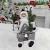 Christmas Decorations Sitting Chef Doll Xmas Year Gift Christmas Tree Decor Decoration Gray 231117