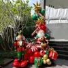 Christmas Decorations Balloon Arch Green Gold Red Box Candy Balloons Garland Cone Explosion Star Foil Year Christma Party Decor 231117