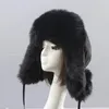 Beanieskull Caps Ushanka Bomber Hat Winter Women Faux Fux Fur WindProof Earflap Trapper Cap Lady Warm Russian Ski Gorras 231117