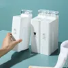 Garrafas de armazenamento frascos de 1000 ml de lavanderia recipiente de detergente vazio Organizador de amaciador de banheiro de grande capacidade 230418