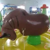 Kids Cactus Inflatable Rodeo Bull Ride Games Bungee Pull mechanical Bull Riding Inflatable Bouncer For Interactive Amusement