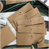 Present Wrap Simple Retro Archive Bag Kraft Paper Envelope Lagring Winding Strap Wholesale LX4868 Drop Delivery Home Garden Festive Par Dhyxa