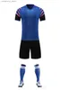 Samlingsbara barn Personlig fotbollströja Set Custom Polyester Soccer Uniform Breatab Football Training Wear för män Q231118