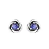 Stud Earrings QANDOCCI 2023 Spring September Birthstone Eternity Circle Earring For Women 925 Silver DIY Fits European Jewellery