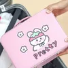 Cosmetic Bags Cases Ins Kawaii Pastel organisateur pour cosmétiques mignon grande capacité maquillage boîte de rangement voyage Portable fille femmes sacs à cosmétiques cas 231118