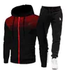 2023 Casual Men's Tracksuits Autumn/Winter Tracksuit Men's Fishing Hoodie Set Plus Fleece Outdoor Sports Warm Long Sleeve Pants Pullover Fashion Clothing Size S-3XL