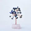 Decorative Figurines Chakr Trees Natural Gemstone Healing Crystal Money Tree On Rose Quartz Base Feng Shui Crystals For Home Office Desk