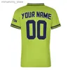 Collectable Green Soccer Jersey för män Hem/Away Custom Team Game Football Shirts Training and Train Tshirts Sportwear Q231118