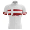 Racing Jackets Power Band Denemarken National Only Short Sleeve Cycling Jersey Summer Wear Ropa Ciclismo